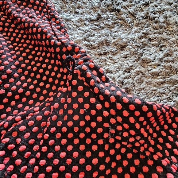 Women's Torrid Coral Black Polka Dot Swing Dress Size 2X - Picture 6 of 9